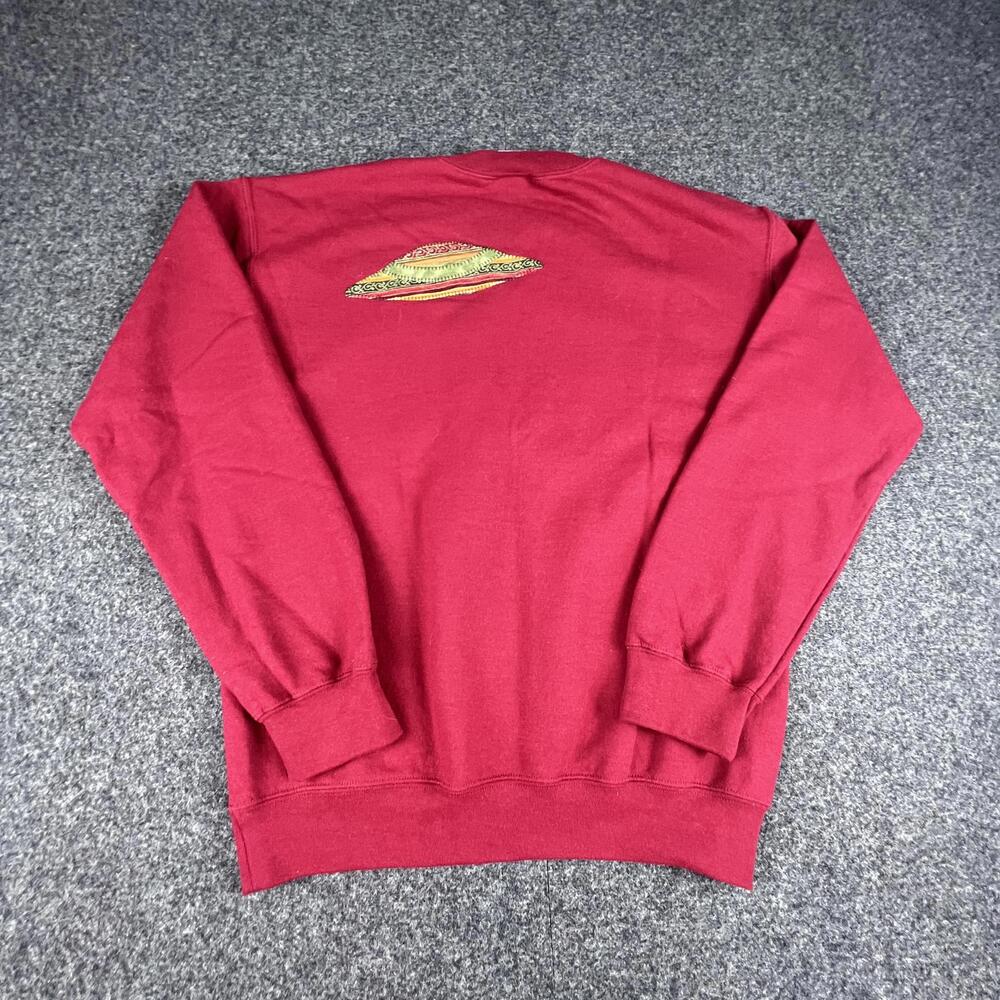 Red Cat Applique Sweatshirt Size S - Picture 3 of 5